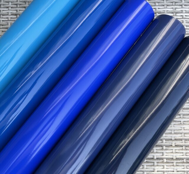 Boat registration stickers blue vinyl color comparison